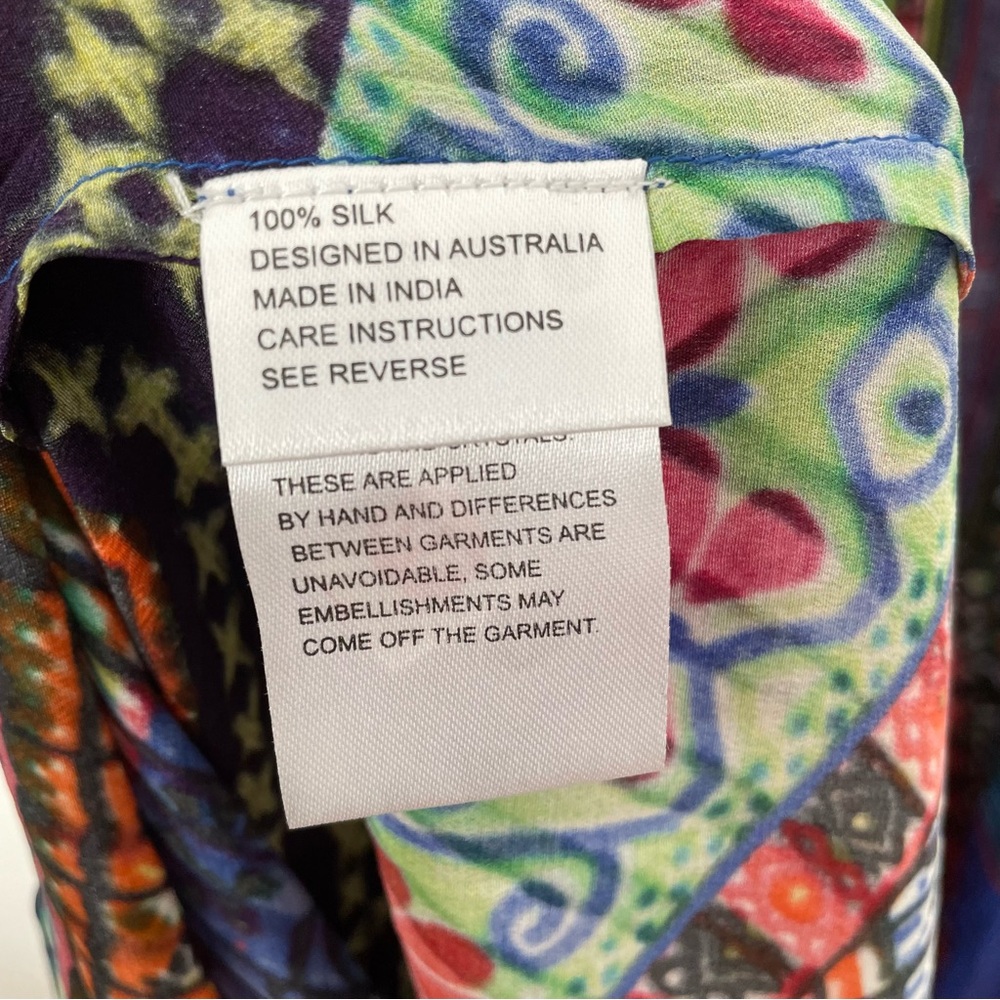 Camilla Crystal  Round Neck Kaftan Maxi Dress in Ancient Paj Ndau - Picture 14 of 16